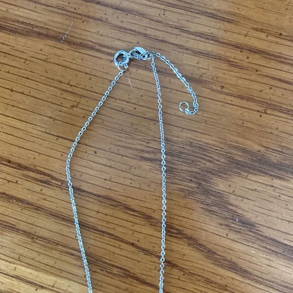 Chic Silver Necklace with Turquoise Beads and Cross Pendant - Picture 3 of 6